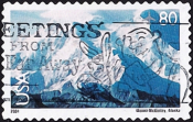 США 2001 год . Гора Маккинли, Аляска . Каталог 1,50 €.