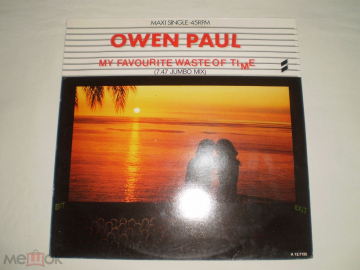 Owen Paul ‎– My Favourite Waste Of Time (7.47 Jumbo Mix) - 12" - Europe