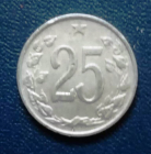 Чехословакия  25 гелеров 1963 года   KM# 54