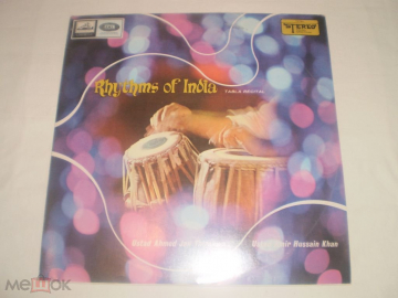 Ustad Ahmed Jan Thirakwa And Ustad Amir Hussain Khan ‎– Rhythms Of India - LP - India