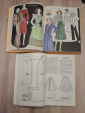 4 книги 3 брошюры женская и детская одежда модели женских юбок вязание шитье мережка СССР - вид 2