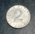 2 гроша (groschen) 1952 КМ# 2876 Австрия