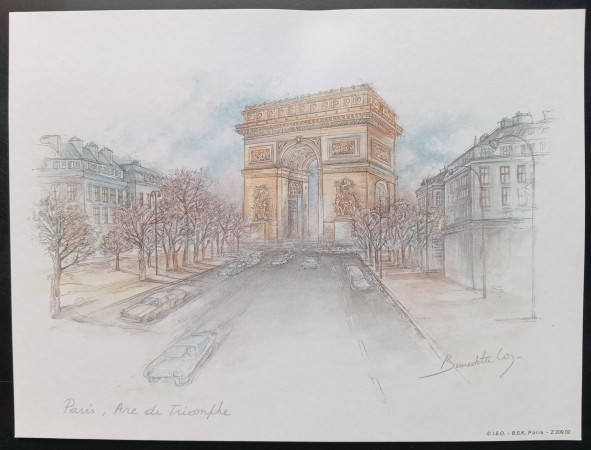 Триумфальная арка Париж Франция