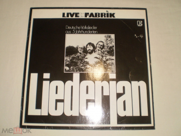 Liederjan ‎– Live Aus Der Fabrik - LP - Germany