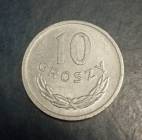 Польша 10 грошей (groszy) 1973 года