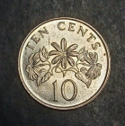 10 центов 1987 года Сингапур КМ# 51