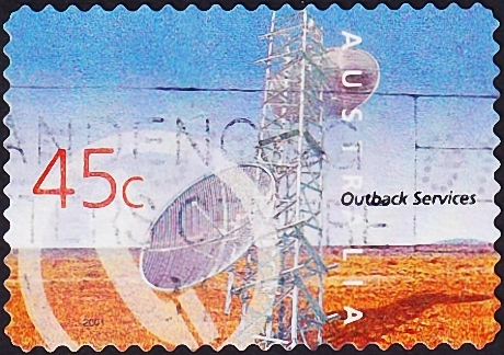 Австралия 2001 год . Телекоммуникационная башня . Каталог 0,80 €