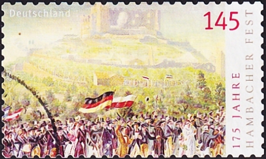 Германия 2007 год . Майский праздник в замке Хамбах (1832) . Каталог 4,0 £ (1)