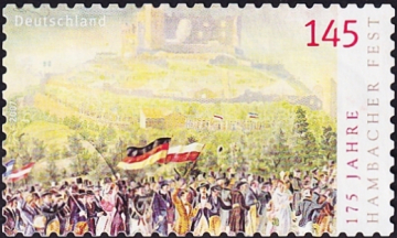 Германия 2007 год . Майский праздник в замке Хамбах (1832) . Каталог 4,0 £ (2)