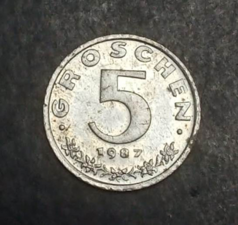 5 грошей (groschen) 1987 КМ# 2875 Австрия