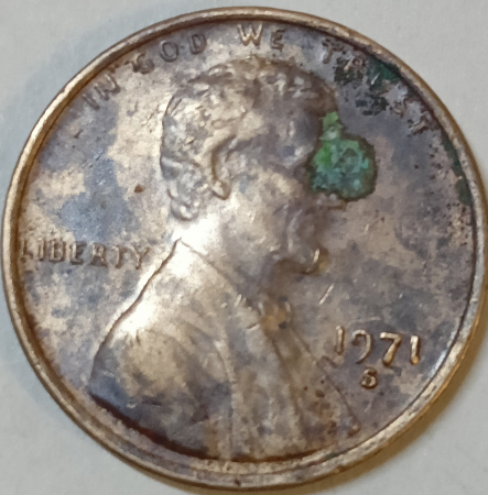 1 цент 1971 год S - монетный двор Сан-Франциско, США _187_