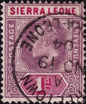 Сьерра Леоне 1903 год . King Edward VII . Каталог 1,40 €