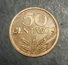 50 сентаво (centavos) 1976 года Португалия 