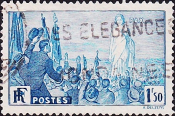 Франция 1936 год . Международный митинг за мир в Париже . Каталог 5,0 £ . (3)
