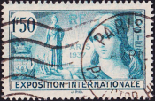 Франция 1937 год . Международная выставка в Париже . Каталог 1,40 £ (2)