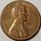 1 цент 1989 год, D - монетный двор Денвер, США; _187_