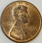 1 цент 1995 год, без обозначения монетного двора, США; _187_