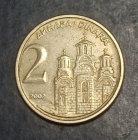 2 динара (dinara) 2002 года Югославия