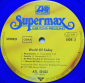 Supermax "World Of Today" 1977 Lp Limited Blue Vinyl   - вид 5