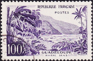 Франция 1959 год . Река Сенс (Гваделупа) . Каталог 0,55 £ 