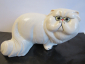 Кот персидский белый статуэтка авторская керамика новая - вид 5