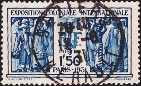 Франция 1931 год . Международная колониальная выставка . Каталог 2,40 £ (1)