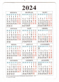 Календарик на 2024 год Близнецы с гороскопом Радужный дракон - вид 3