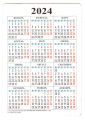 Календарик на 2024 год Козерог с гороскопом Алый дракон - вид 3