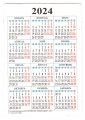 Календарик на 2024 год Рыбы с гороскопом Лунный дракон - вид 3