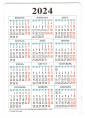 Календарик на 2024 год Скорпион с гороскопом Солнечный дракон - вид 3