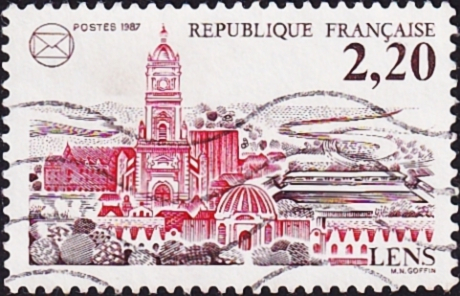 Франция 1987 год . Ленс : Конгресс Французской федерации филателистического общества . Каталог 0,90 £ 