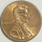 1 цент 2005 год, D - монетный двор - Денвер, США; _187_