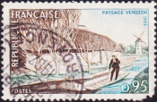 Франция 1965 год . Пейзаж Вандеи . Каталог 1,40 £ . (1)