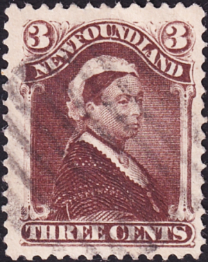 Ньюфаундленд 1896 год . Queen Victoria , 3 с . Каталог 95 £ . (3) 