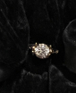 Кольцо Малинка золото 583 с большим камнем корунд кварц - вид 2