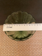 Ваза конфетница, «Неман» (?), ДХЗ (?) 1950-60 года, зелёное стекло, (урановое ?) - вид 3