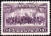 Канада 1935 год . Конференция Конфедерации, Шарлоттаун . Каталог 1,0 € (1)