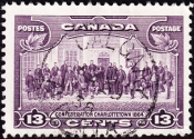 Канада 1935 год . Конференция Конфедерации, Шарлоттаун . Каталог 1,0 € (2)