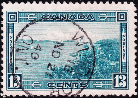 Канада 1938 год . Вход в гавань Галифакса . Каталог 3,0 £ (1)