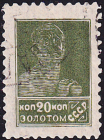 СССР 1924 год . Стандартный выпуск . 020 коп . (038)