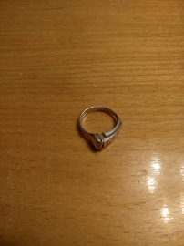 Кольцо перстень серебро 925 пробы с камнем (бриллиант?)