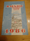 Каталог почтовых марок СССР 1986 г. 