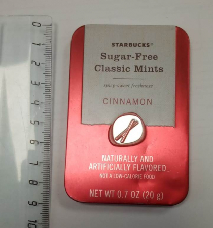 Starbucks Коробка Упаковка Классические мятные конфеты без сахара США