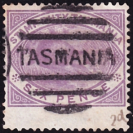 Тасмания 1880 год . Утконос . Каталог 3,40 € .
