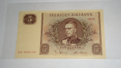 Швеция , 5 крон , 1959 г. , Aunc+.