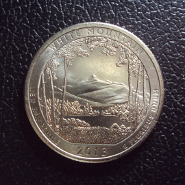 США 25 центов 2013 p год Белая гора.