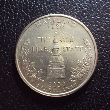 США 25 центов 2000 p год Мериленд.