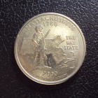 США 25 центов 2000 d год Массачусеттс.
