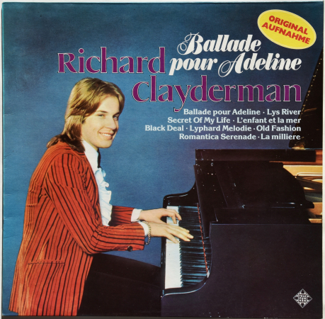 Richard Clayderman "Ballade Pour Adeline" 1977 Lp  