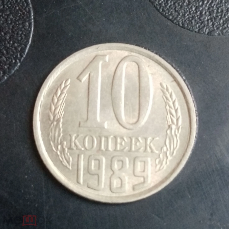 1989 год СССР 10 копеек